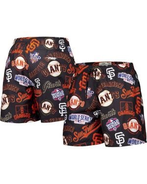 Pro Standard San Francisco Giants Toss Logo Woven Shorts - Black
