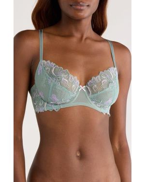 Hunkemöller Lauren Embroidered Underwire Bra - Blue