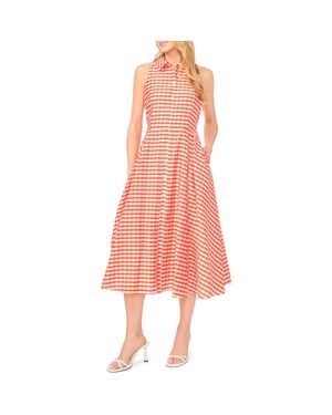 Ted Baker Demeter Sleeveless Gingham Midi Dress - Pink