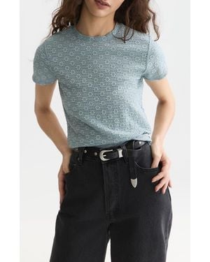 Scotch & Soda Open Structure Top - Blue