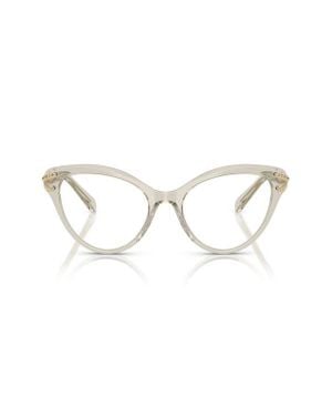 Swarovski 55Mm Cat Eye Optical Glasses - Natural