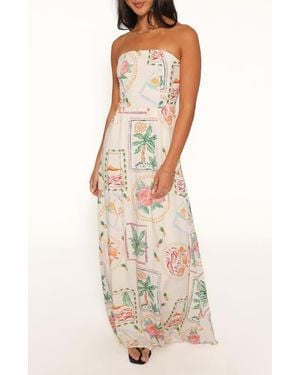 Petal & Pup Lindon Strapless Maxi Dress - White