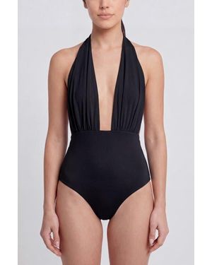 NUAJE NUAJE Rosalie Ruched One-Piece Swimsuit - Blue