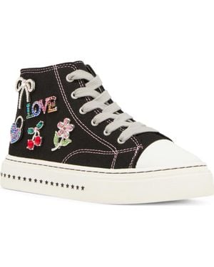 Steve Madden Kids' Jjoycee High Top Sneaker - Black