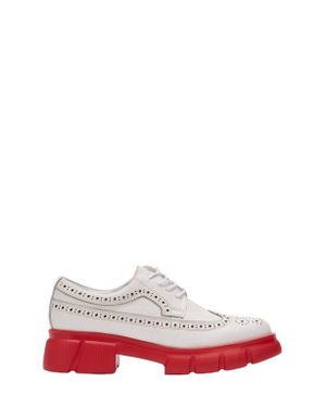 MARC NOLAN Ms. Alexander Leather Lug Wingtip Derby - White