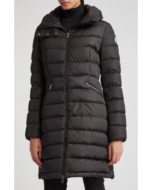 Moncler Flammette Down Coat - Black