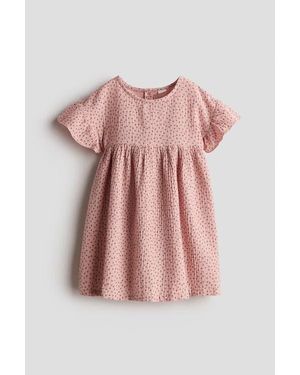 H&M Cotton Muslin Dress - Pink