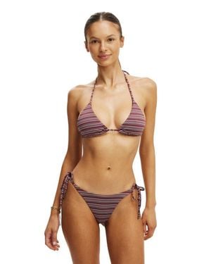 Cotton On String Tie Side Brazilian Bikini Bottom - Multicolor