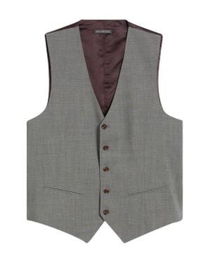 Jack Victor Owen Five-Button Stretch Wool Vest - Gray