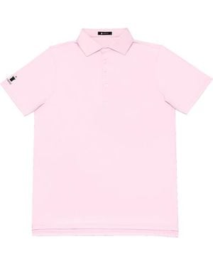 Castle Golf Performance Brushed Polo Shirt - Pink