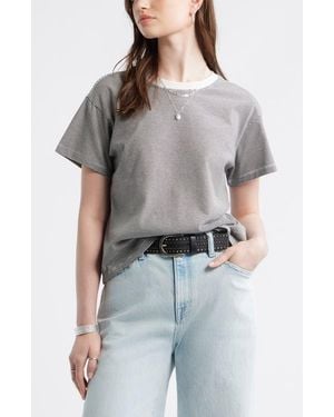Treasure & Bond Favorite Cotton T-Shirt - Gray