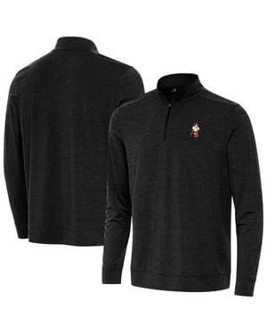 Antigua Clemson Tigers Golfer Bright Quarter-Zip Top - Black