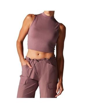 Tavi Mock Neck Tank - Purple