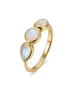 st. Moran Trio Moonstone Ring - Metallic