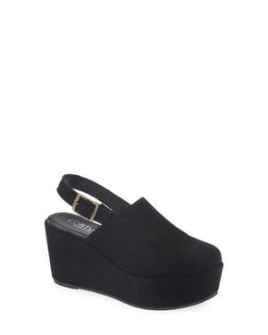 Cordani Jules Slingback Platform Wedge Clog - Blue