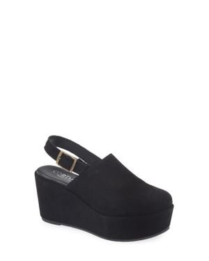 Cordani Jules Slingback Platform Wedge Clog - Blue