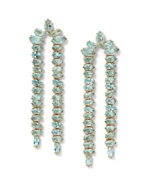 Nadri Palm Springs Double Drop Earrings - Green