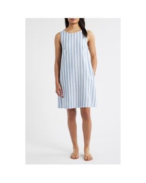 Beach Lunch Lounge Amara Stripe Shift Dress - Blue