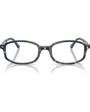 Ray-Ban 52Mm Irregular Optical Glasses - Brown