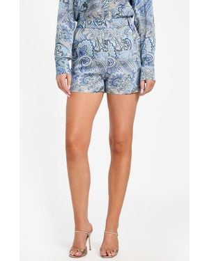 Marciano Bianca Floral Print Shorts - Blue