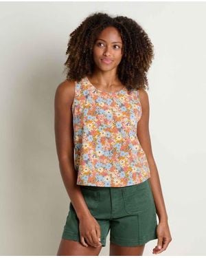Toad & Co. Sunkissed Button Back Tank - Green