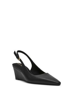Anne Klein Cookie Wedge Slingback Pump - Black