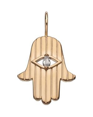 Jennifer Zeuner Sari Hamsa Charm - Metallic