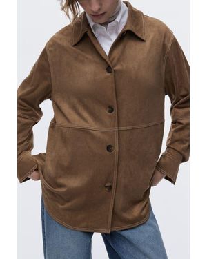 H&M Loose-Fit Shirt - Brown