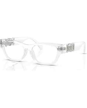 Versace 46Mm Round Optical Glasses - Metallic