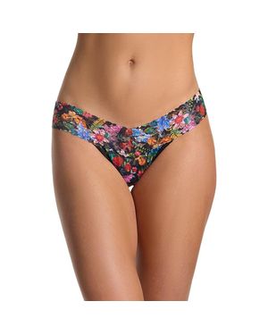 Hanky Panky Print Low Rise Thong - Pink