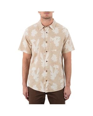 Hurley One And Only Lido Stretch Woven Shirt - Natural
