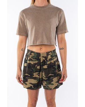 Ariko Beach Crop Tee - White