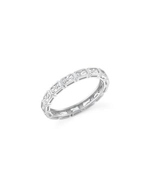 Crislu Baguette-Cut Cubic Zirconia Eternity Band Ring - Multicolor