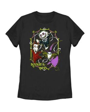 Nightmare Before Christmas Boogie's Boys Crew Graphic T-Shirt - Black