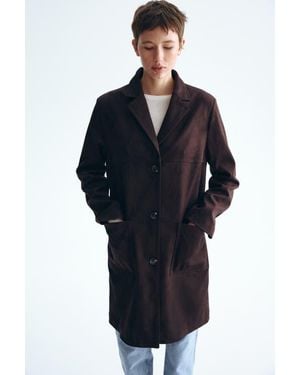 H&M Knee-Length Coat - Brown