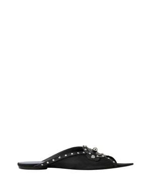 Lanvin Eclipse Arch Flat Mule - Black