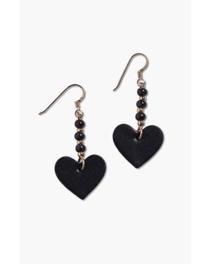 Nickel & Suede Josie Earrings - White