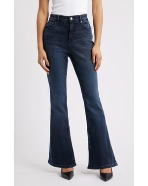 BOSS Rosa Side Slit Bootcut Jeans - Blue