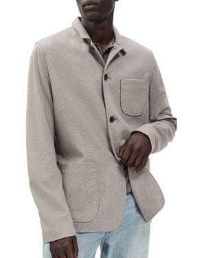 Rag & Bone Prospect Wool Blend Cardigan - Gray