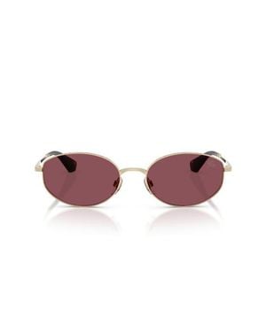 Burberry 55Mm Polarized Oval Sunglasses - Multicolor