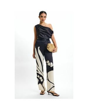 Diarrablu Ula Fsc Viscose Tova Pants - Blue