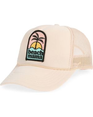 Local Beach Beach Mama Patch Trucker Hat - Green