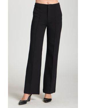 Apny Pintuck Pleat Pants - Black