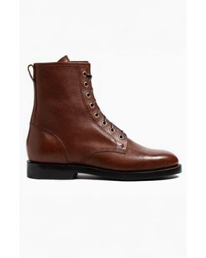 Grant Stone Combat Boot - Brown