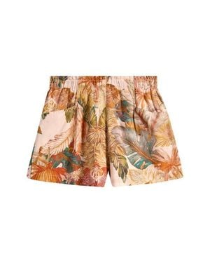 Reiss Violeta Tropical Print Shorts - Natural