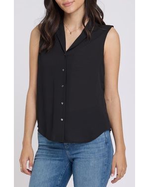 NYDJ Gabrielle Sleeveless Shirt - Blue