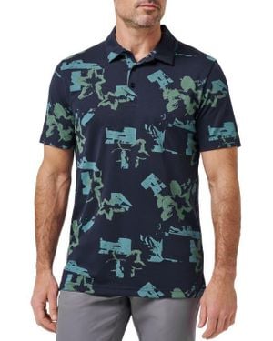 Travis Mathew Favorite Hello Cotton Blend Polo - Blue