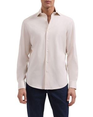 Bugatchi Devon Ooohcotton Button-Up Shirt - Natural