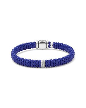 Lagos Anthem Ceramic Caviar Beaded Bracelet - Blue