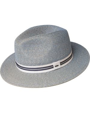 Bailey Hester Straw Fedora - Gray